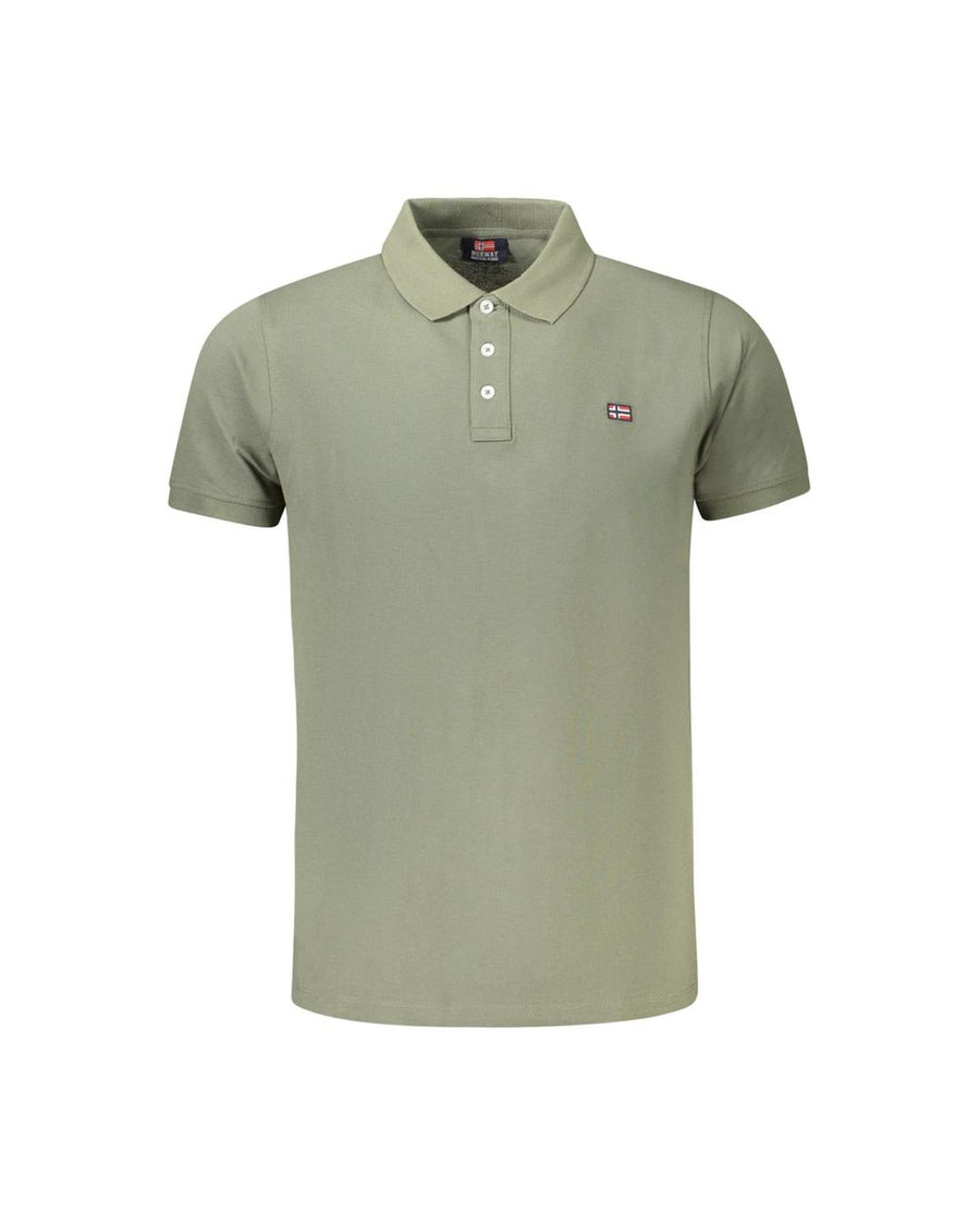 Norway 1963 Men's Green Cotton Polo Shirt - S