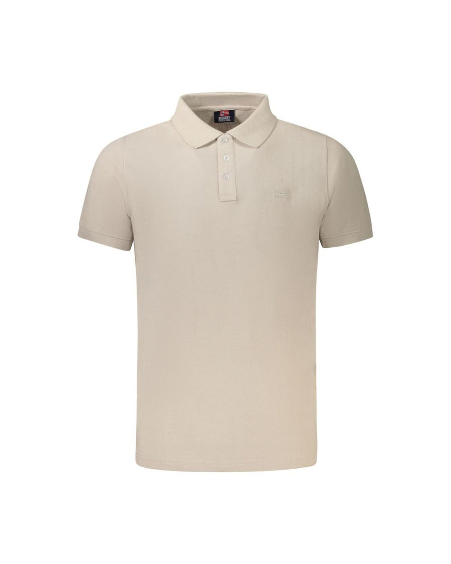 Norway 1963 Men's Beige Cotton Polo Shirt - XL