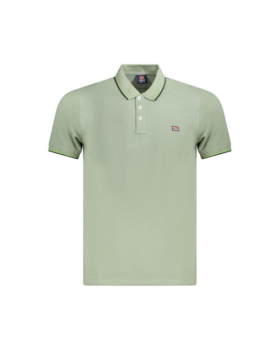 Norway 1963 Men's Green Cotton  Polo Shirt - XL