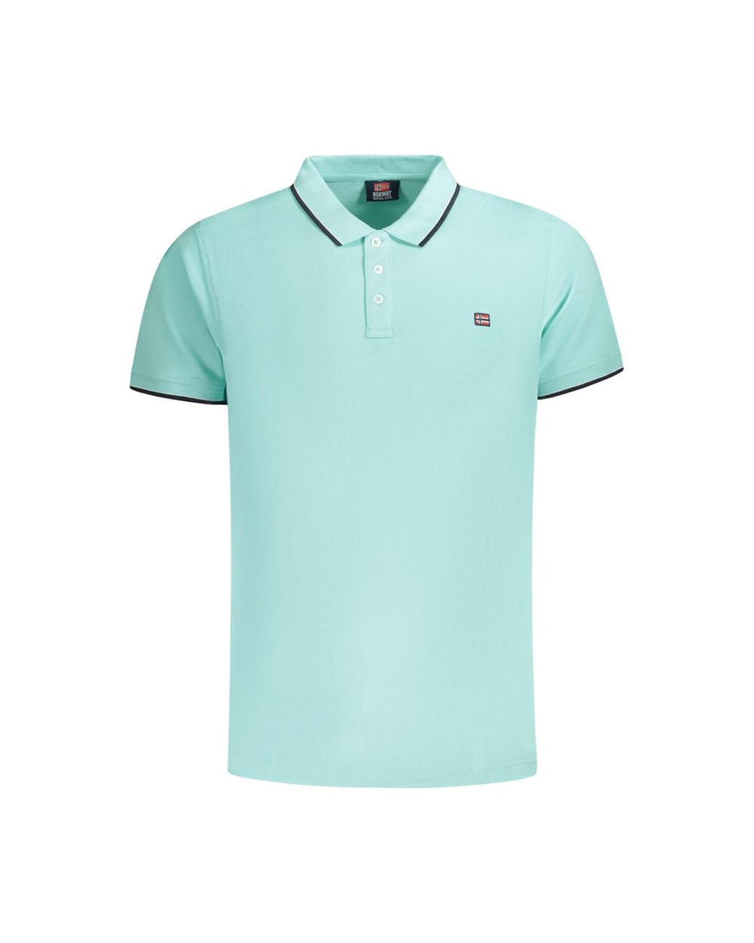 Norway 1963 Men's Light Blue Cotton Polo Shirt - S