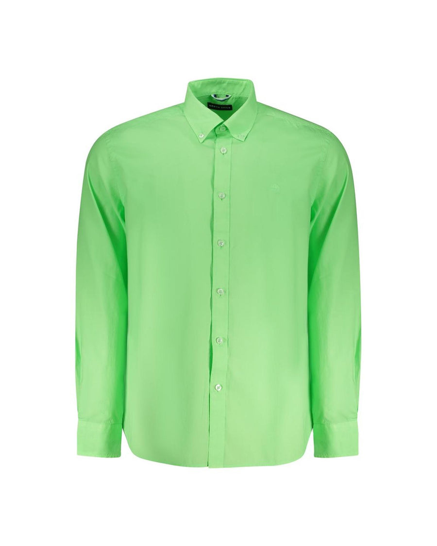 North Sails Men's Green Cotton  Shirt - XL