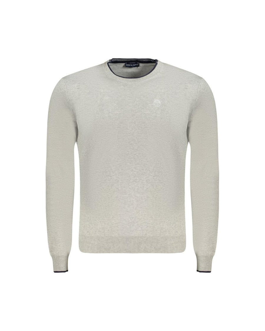 North Sails Men's Gray Cotton  Sweater - XL