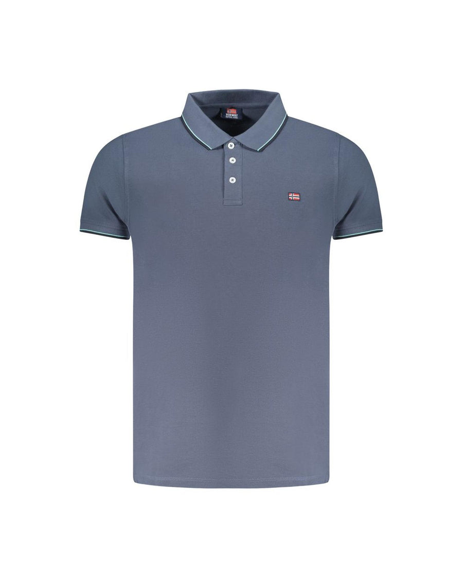 Norway 1963 Men's Blue Cotton Polo Shirt - M