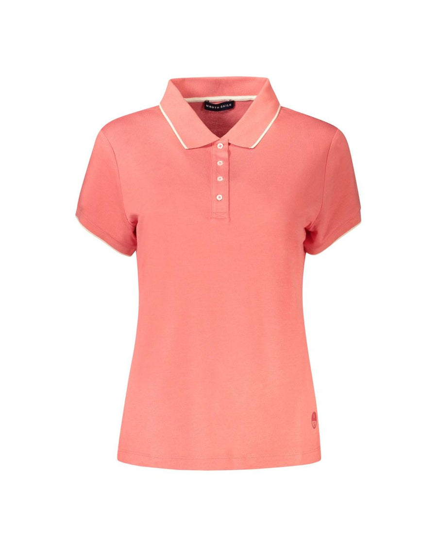 North Sails Women's Pink Cotton  Polo Shirt - L