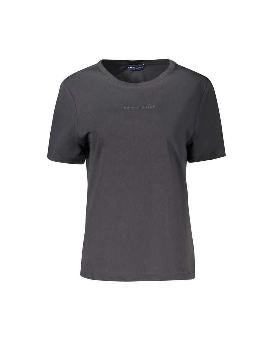 North Sails Women's Black Cotton Tops & T-Shirt - S