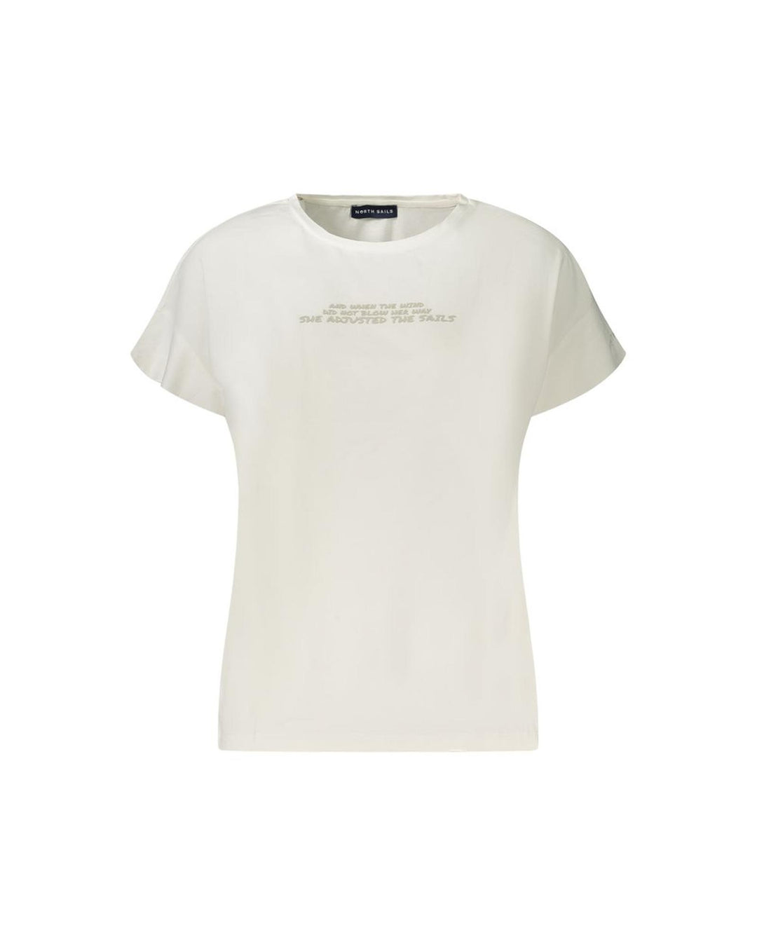 North Sails Women's White Cotton Tops & T-Shirt - S