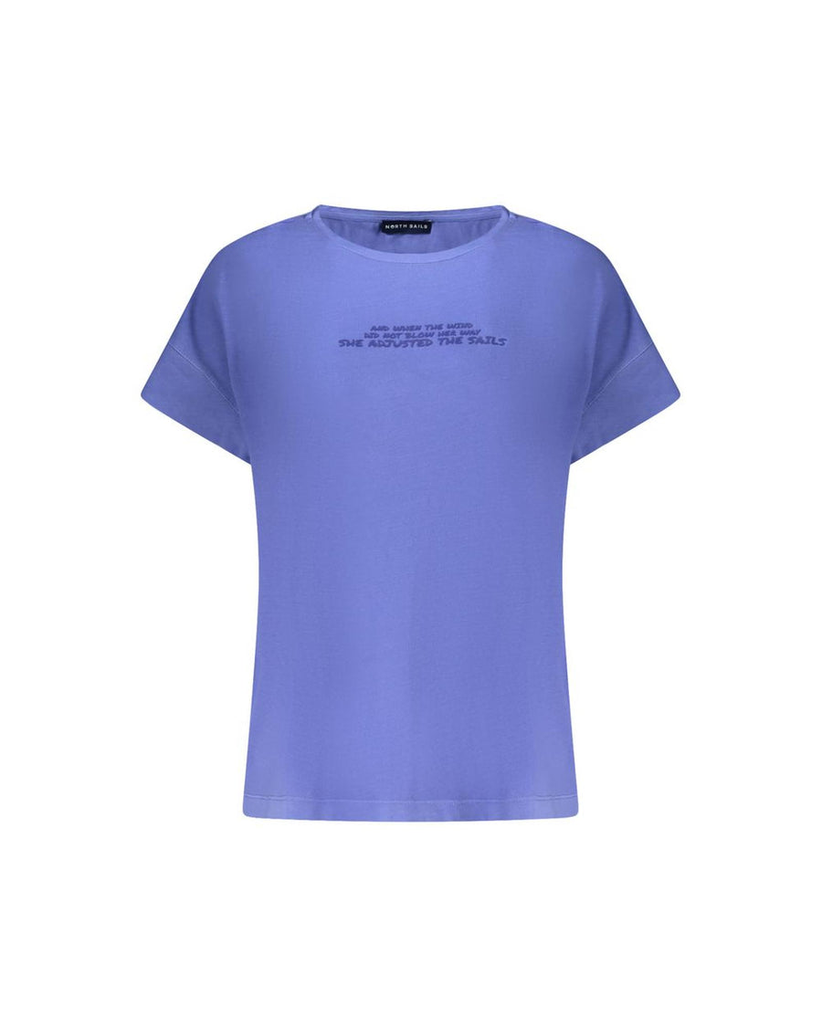 North Sails Women's Blue Cotton Tops & T-Shirt - XS