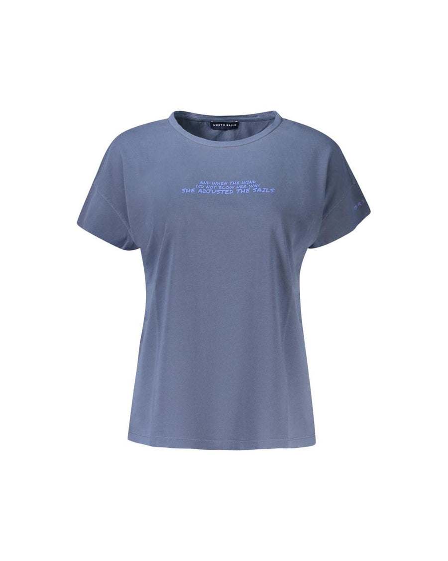 North Sails Women's Blue Cotton Tops & T-Shirt - S