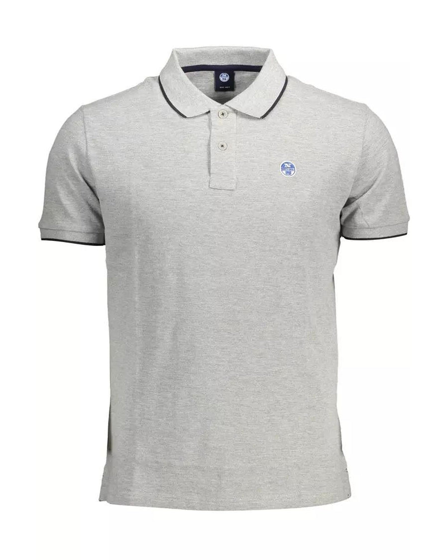 North Sails Men's Gray Cotton Polo Shirt - XL