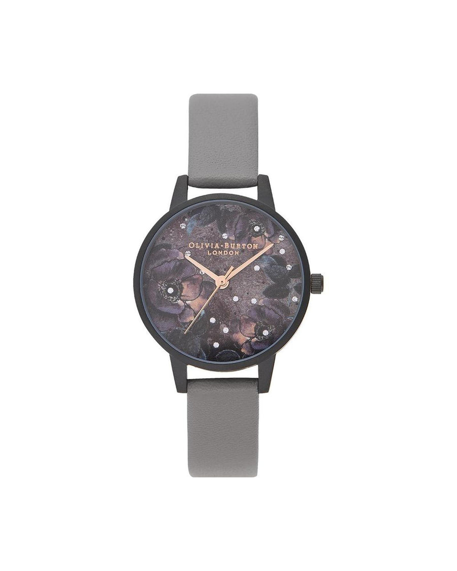 Olivia Burton Women's Gray Synthetic Leather Watch - One Size