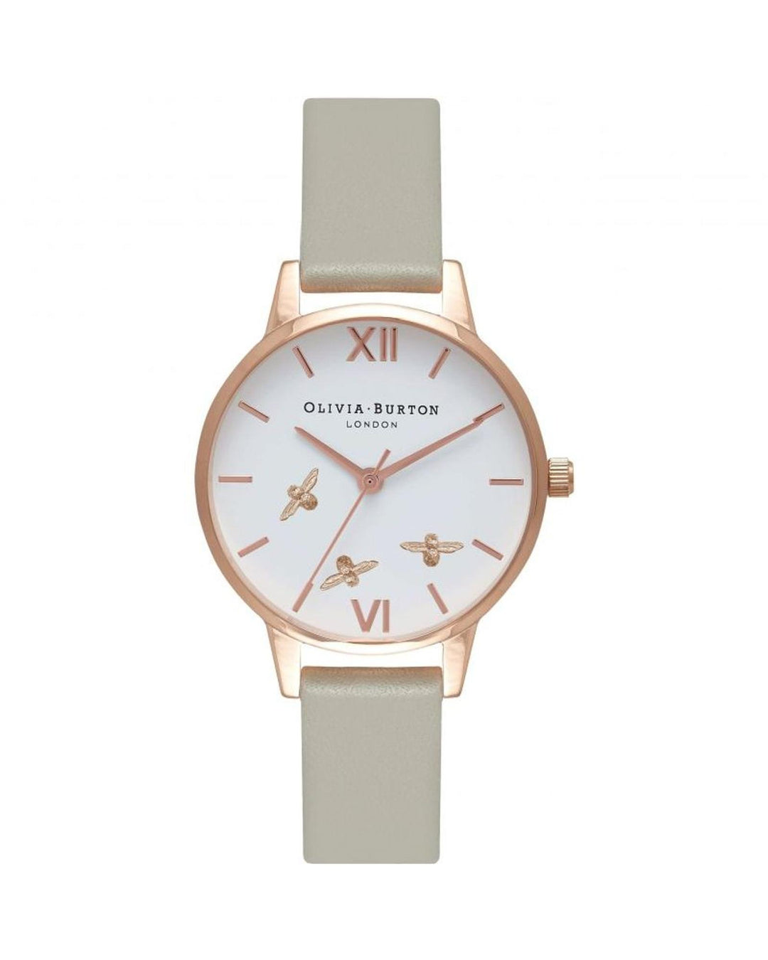 Olivia Burton Women's Gray Synthetic Leather Watch - One Size