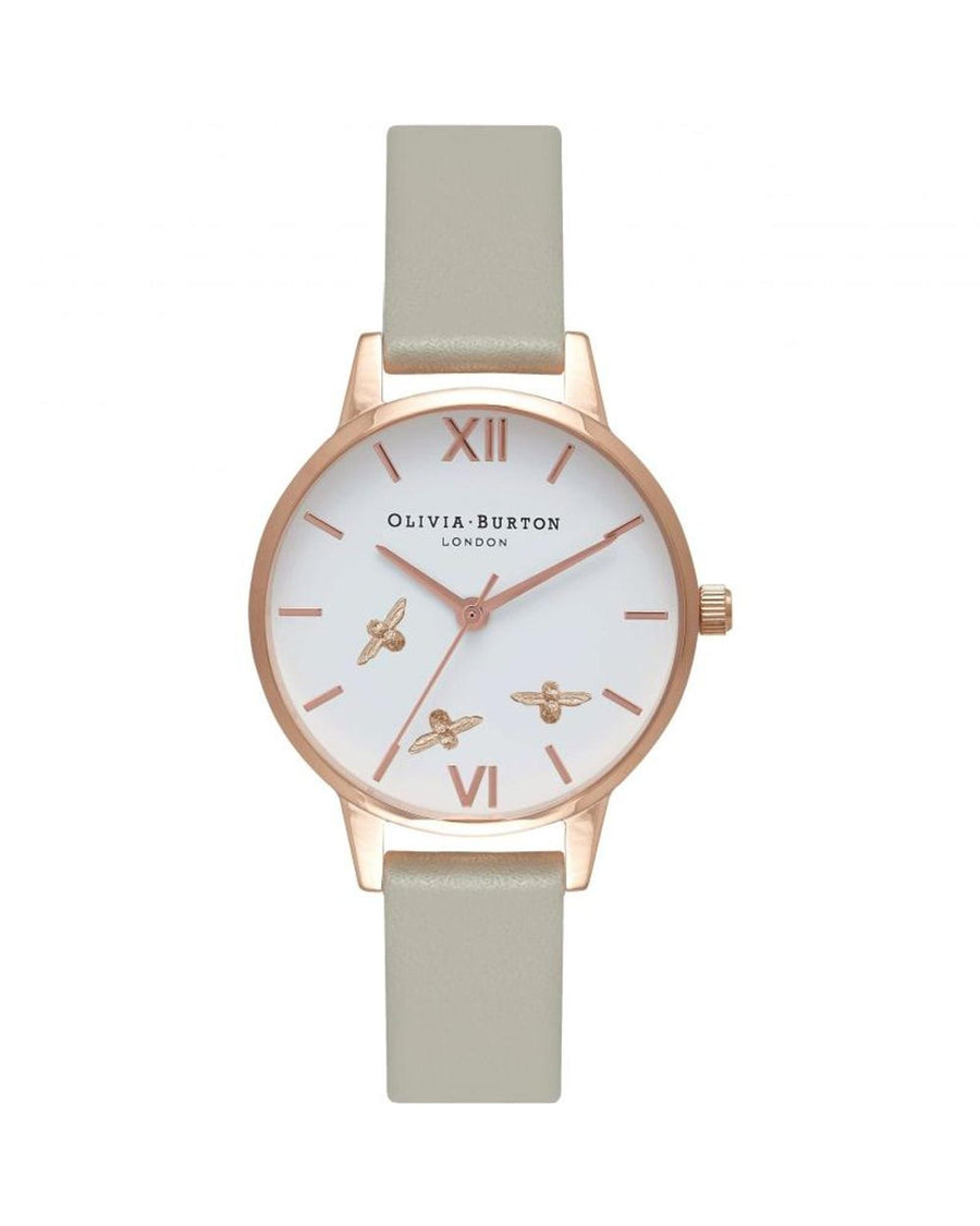 Olivia Burton Women's Gray Synthetic Leather Watch - One Size