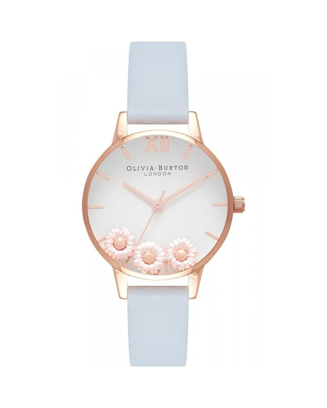 Olivia Burton Women's Blue Synthetic Leather Watch - One Size