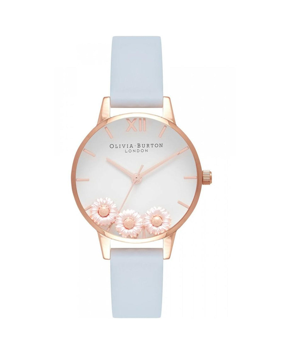 Olivia Burton Women's Blue Synthetic Leather Watch - One Size