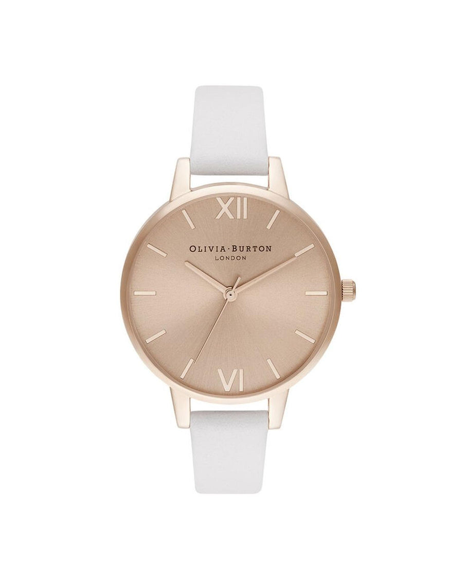 Olivia Burton Women's White Synthetic Leather Watch - One Size