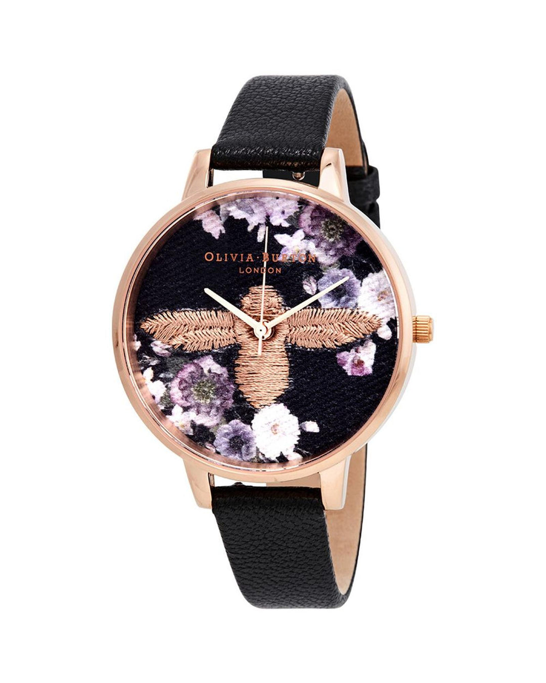 Olivia Burton Women's Black Synthetic Leather Watch - One Size