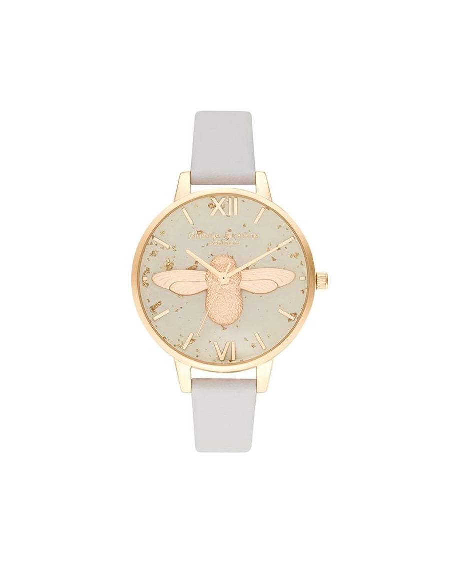 Olivia Burton Women's Gray Synthetic Leather Watch - One Size