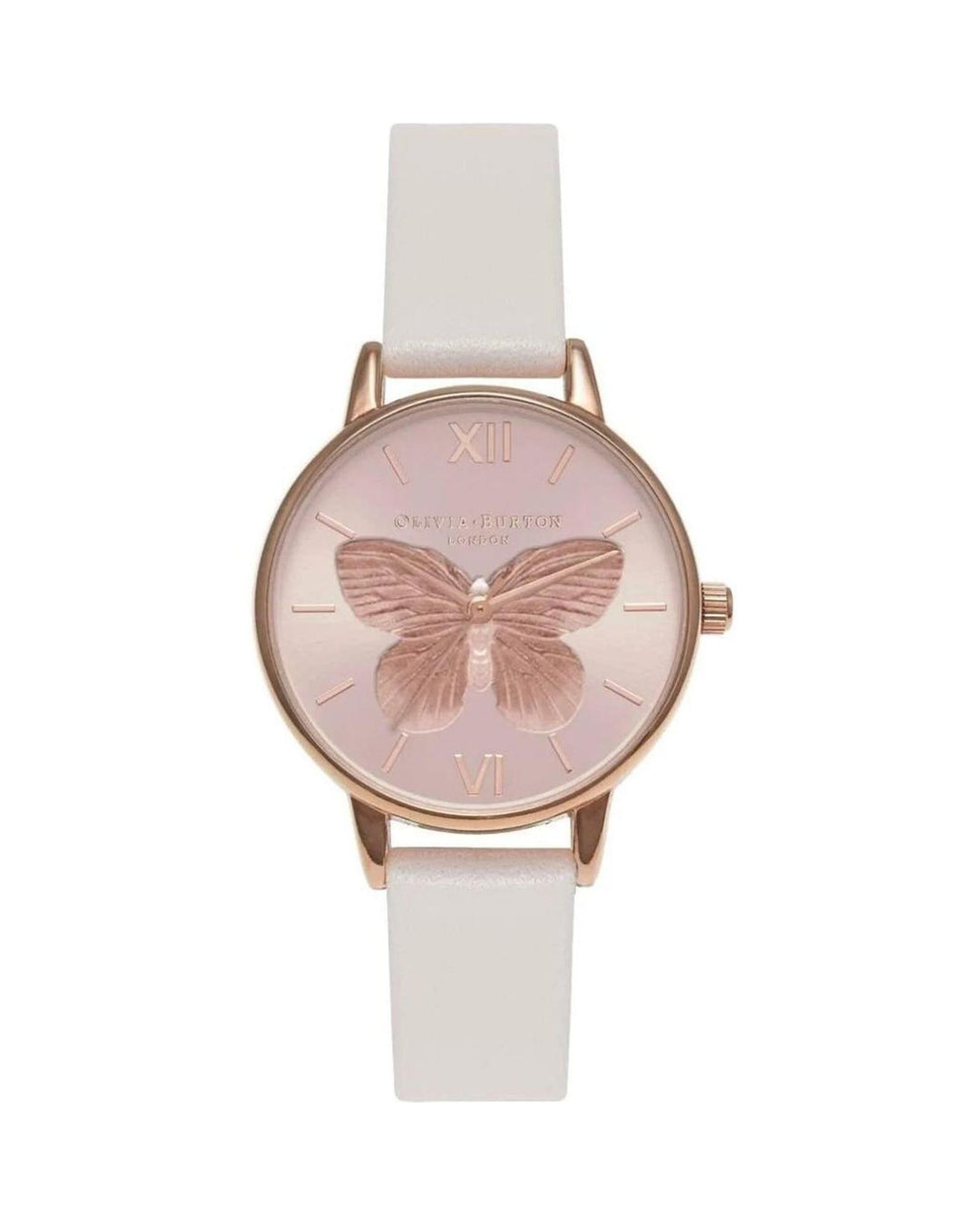 Olivia Burton Women's White Synthetic Leather Watch - One Size