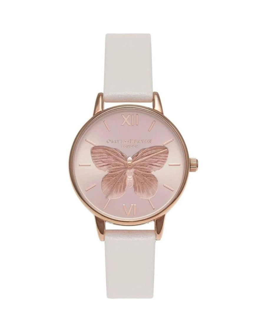 Olivia Burton Women's White Synthetic Leather Watch - One Size