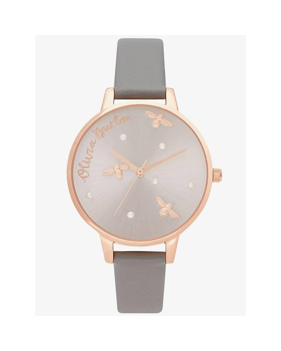 Olivia Burton Women's Gray Synthetic Leather Watch - One Size
