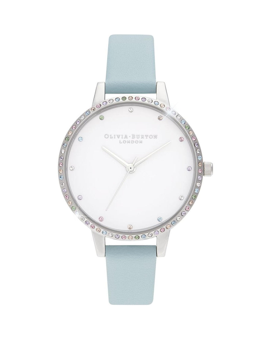 Olivia Burton Women's Blue Synthetic Leather Watch - One Size