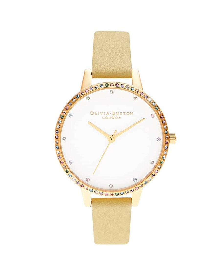 Olivia Burton Women's Yellow Leather Watch - One Size