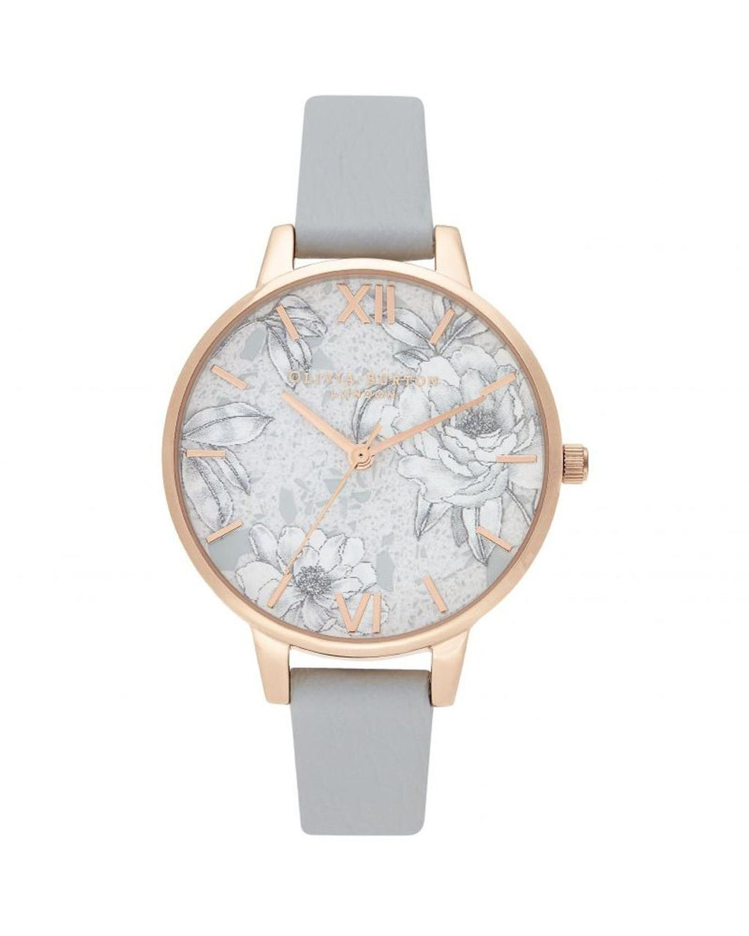 Olivia Burton Women's Gray Synthetic Leather Watch - One Size