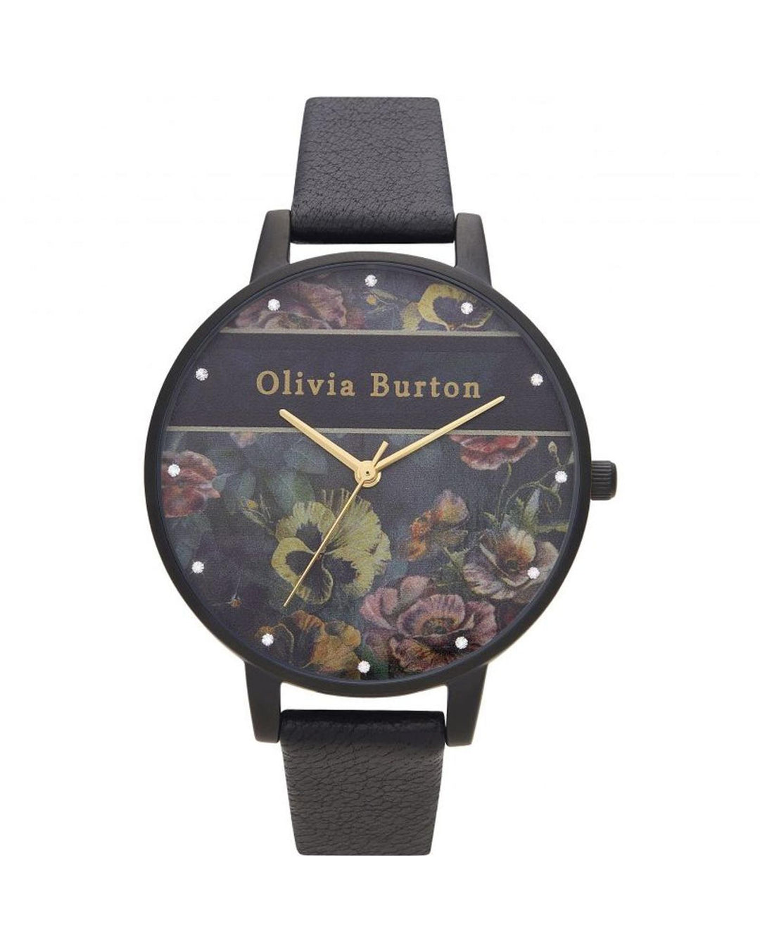 Olivia Burton Women's Black Leather Watch - One Size