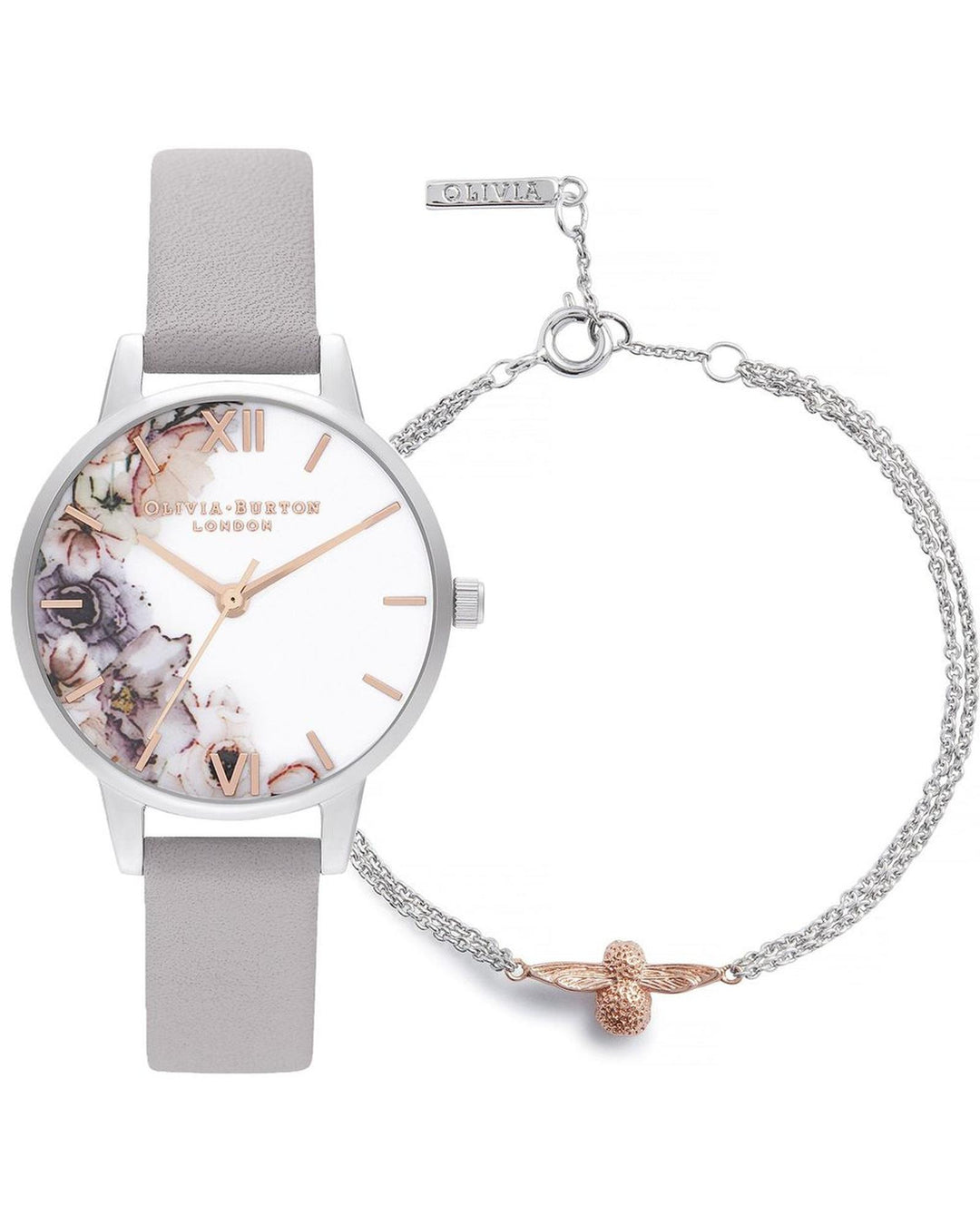 Olivia Burton Women's Gray Leather Watch - One Size