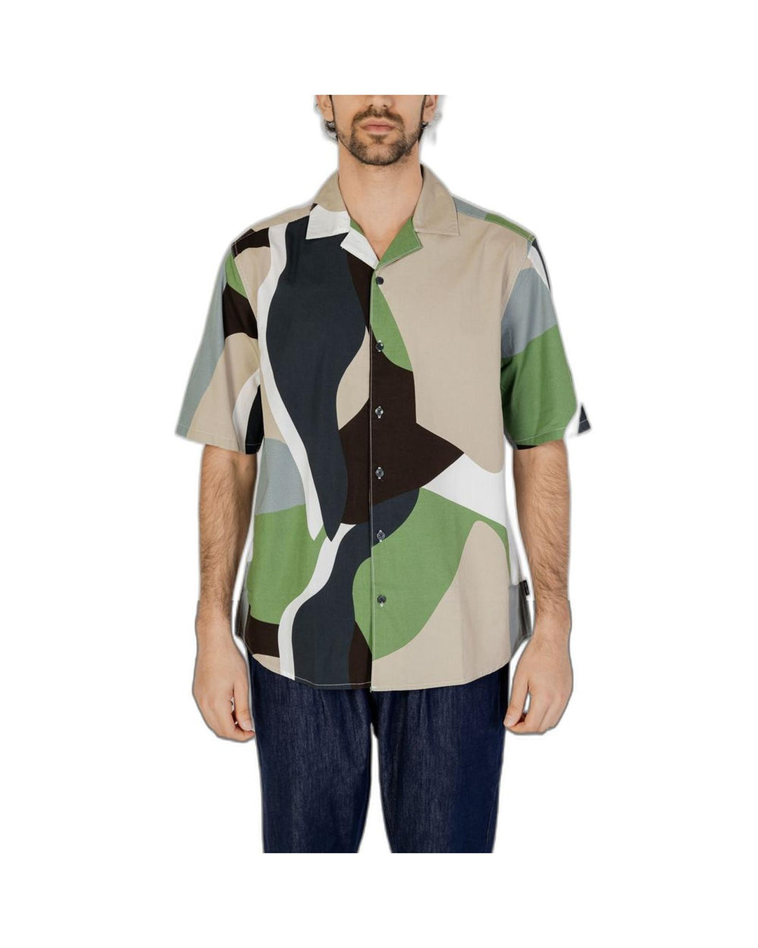 Only & Sons Men's Green Cotton Shirt - 48 IT