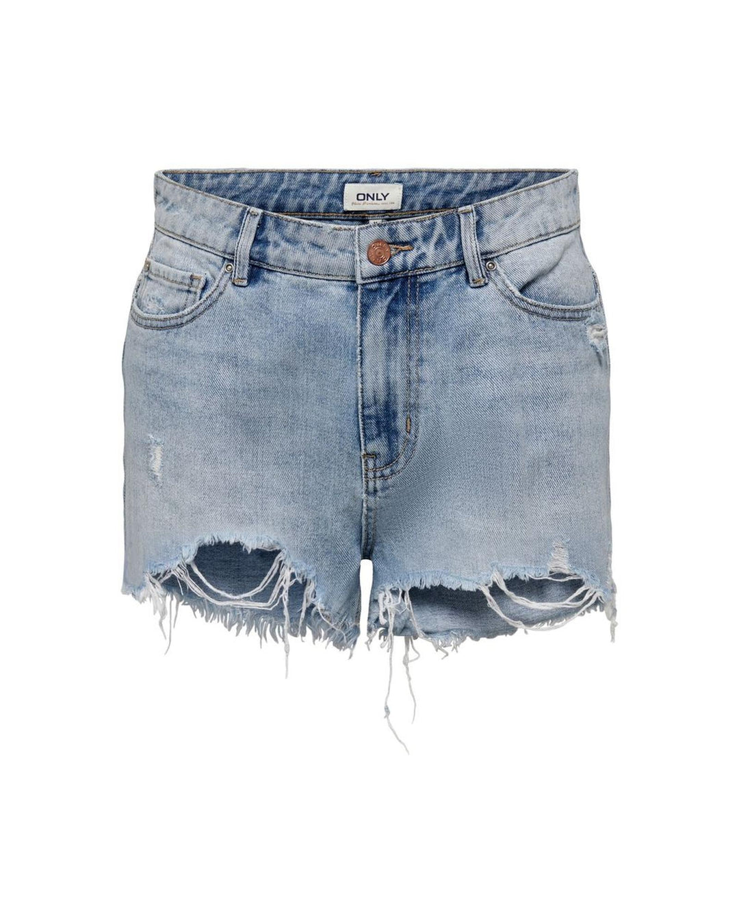 Only Women's Light Blue Cotton Short - 44 IT