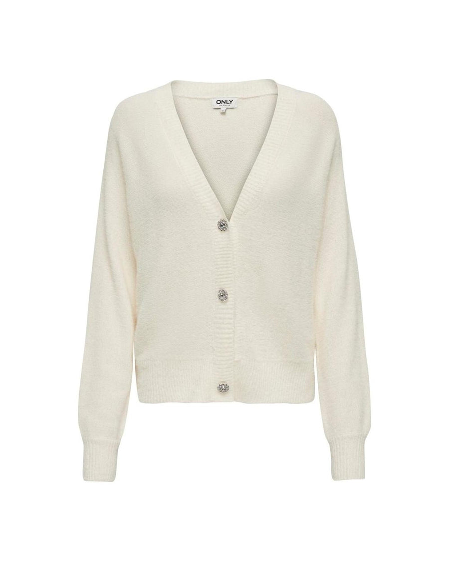 Only Women's Cream Nylon Cardigan - 42 IT