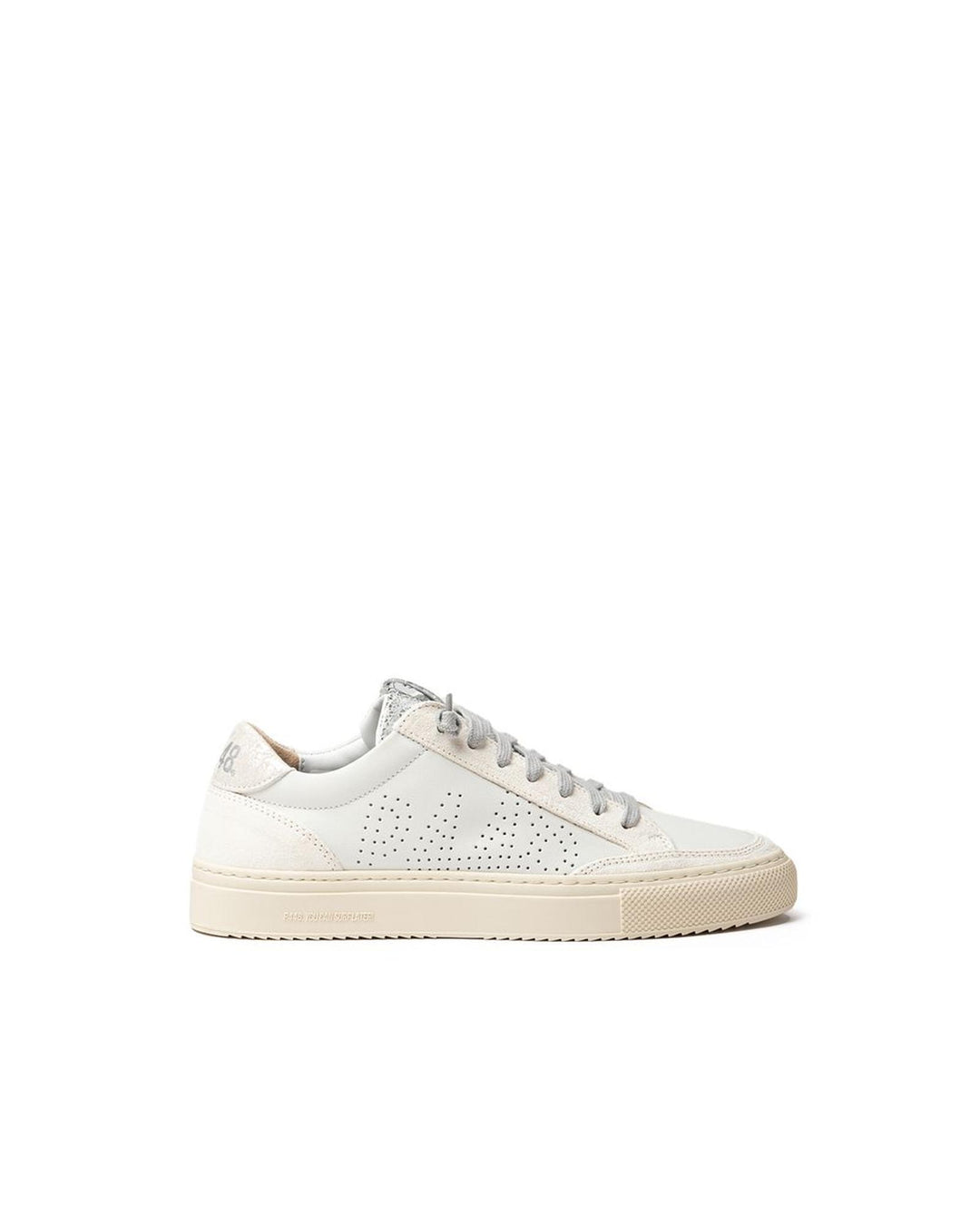 P448 Women's White Leather Sneaker - 41 EU