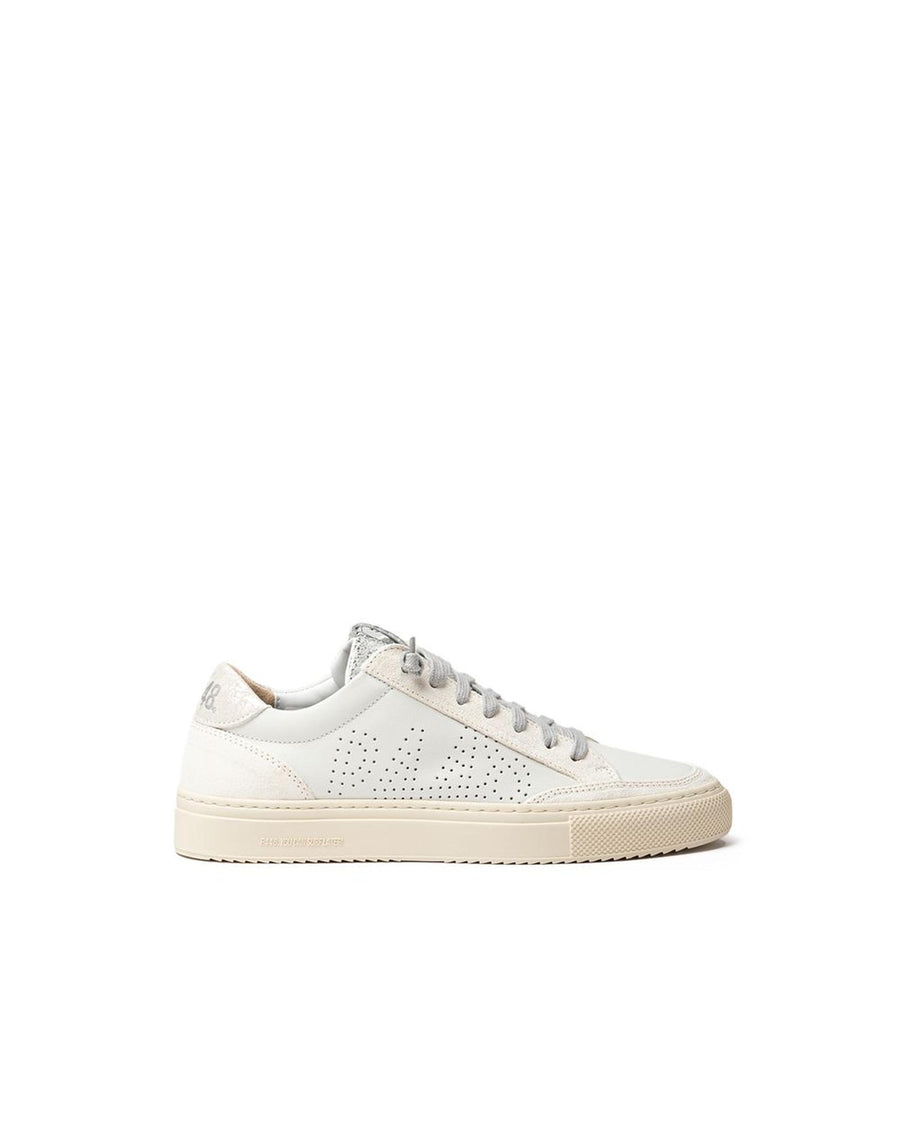 P448 Women's White Leather Sneaker - 41 EU