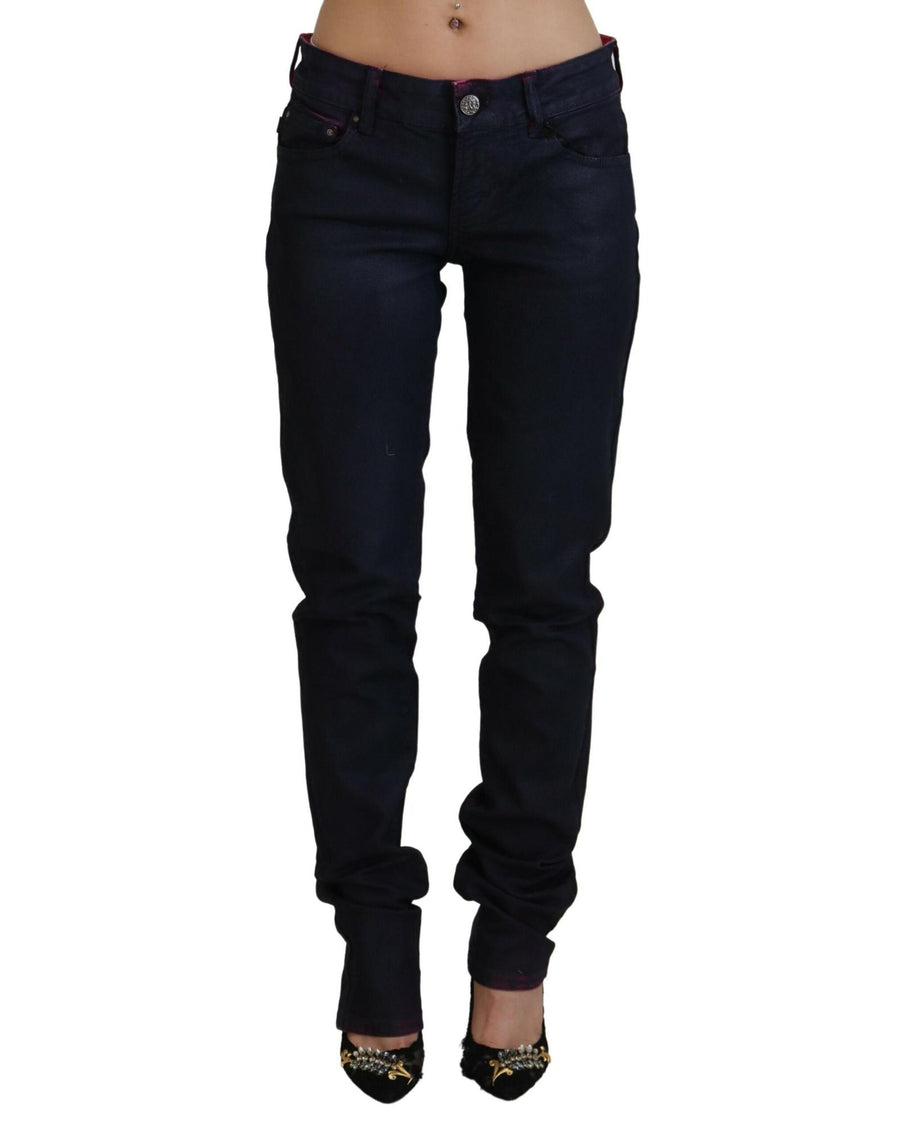 Low Waist Denim Pants with Logo Details by Just Cavalli W26 US Women