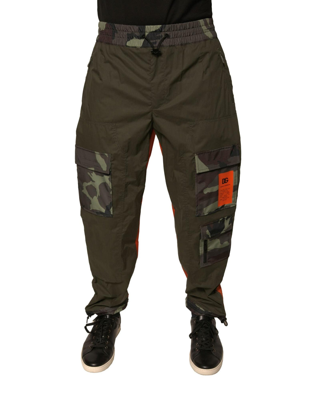 Dolce & Gabbana Men's Multicolor Camouflage Jogger Cargo Pants - 46 IT