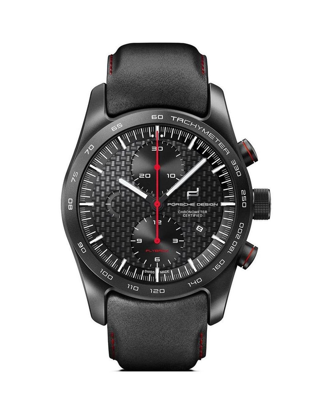 Porsche Design Men's Black Leather Watch - One Size