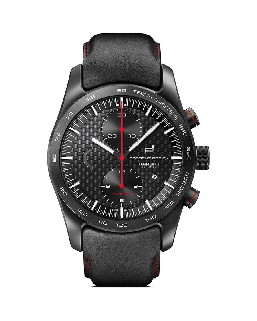 Porsche Design Men's Black Leather Watch - One Size
