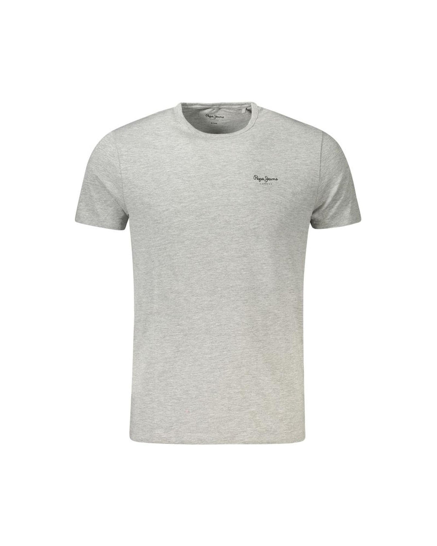 Pepe Jeans Men's Gray Cotton T-Shirt - XL