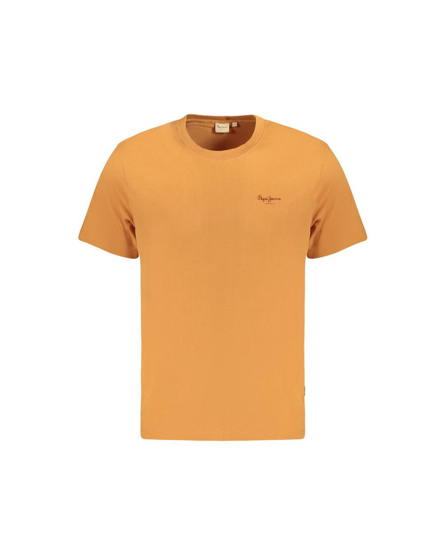 Pepe Jeans Men's Orange Cotton T-Shirt - L