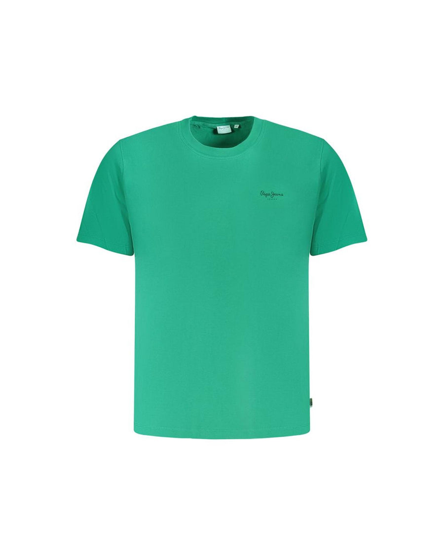 Pepe Jeans Men's Green Cotton T-Shirt - M
