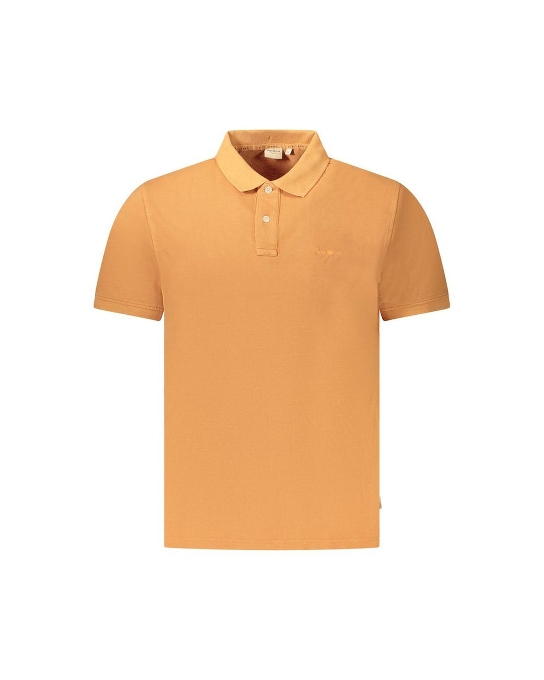 Pepe Jeans Men's Orange Cotton  Polo Shirt - M