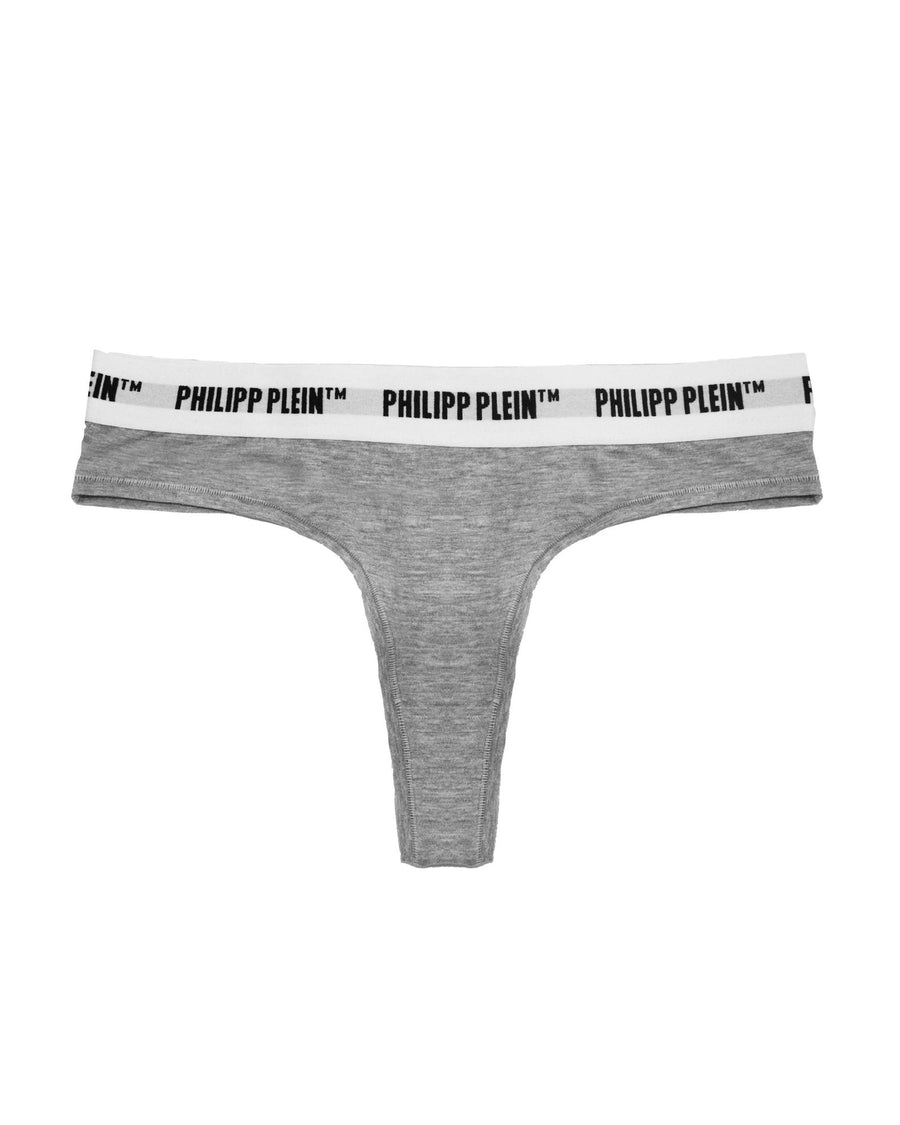 Philipp Plein Womens Thong (2-Piece Pack) with Brand Logo L Women