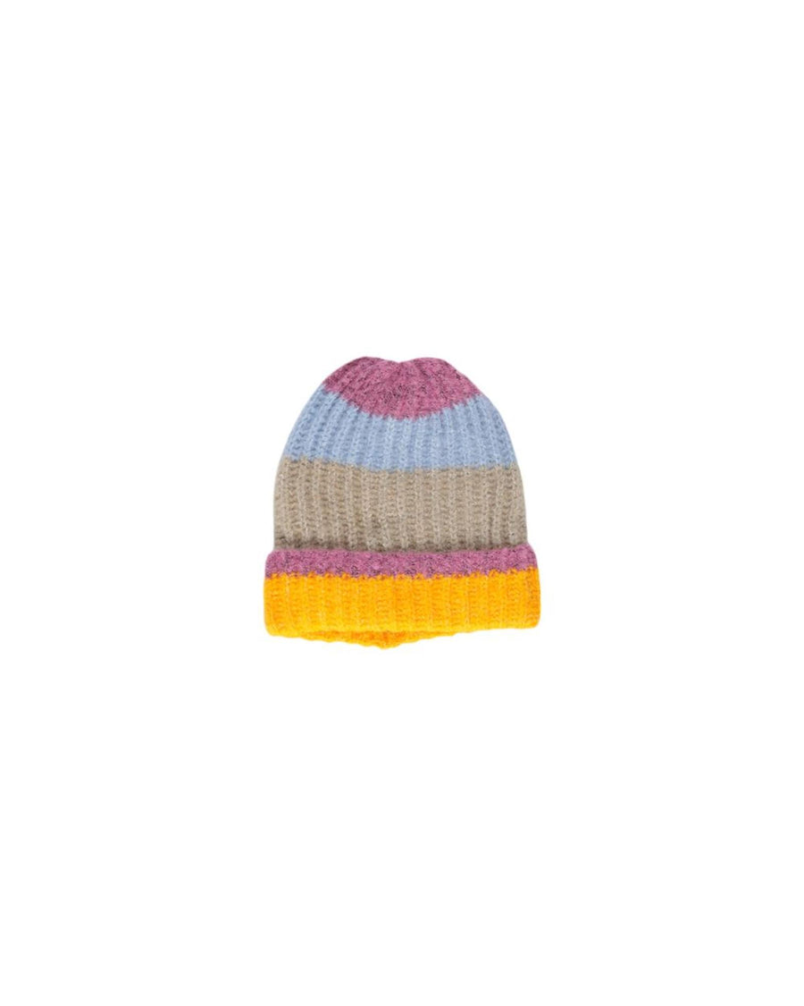 Pieces Women's Yellow Acrylic Hat - One Size