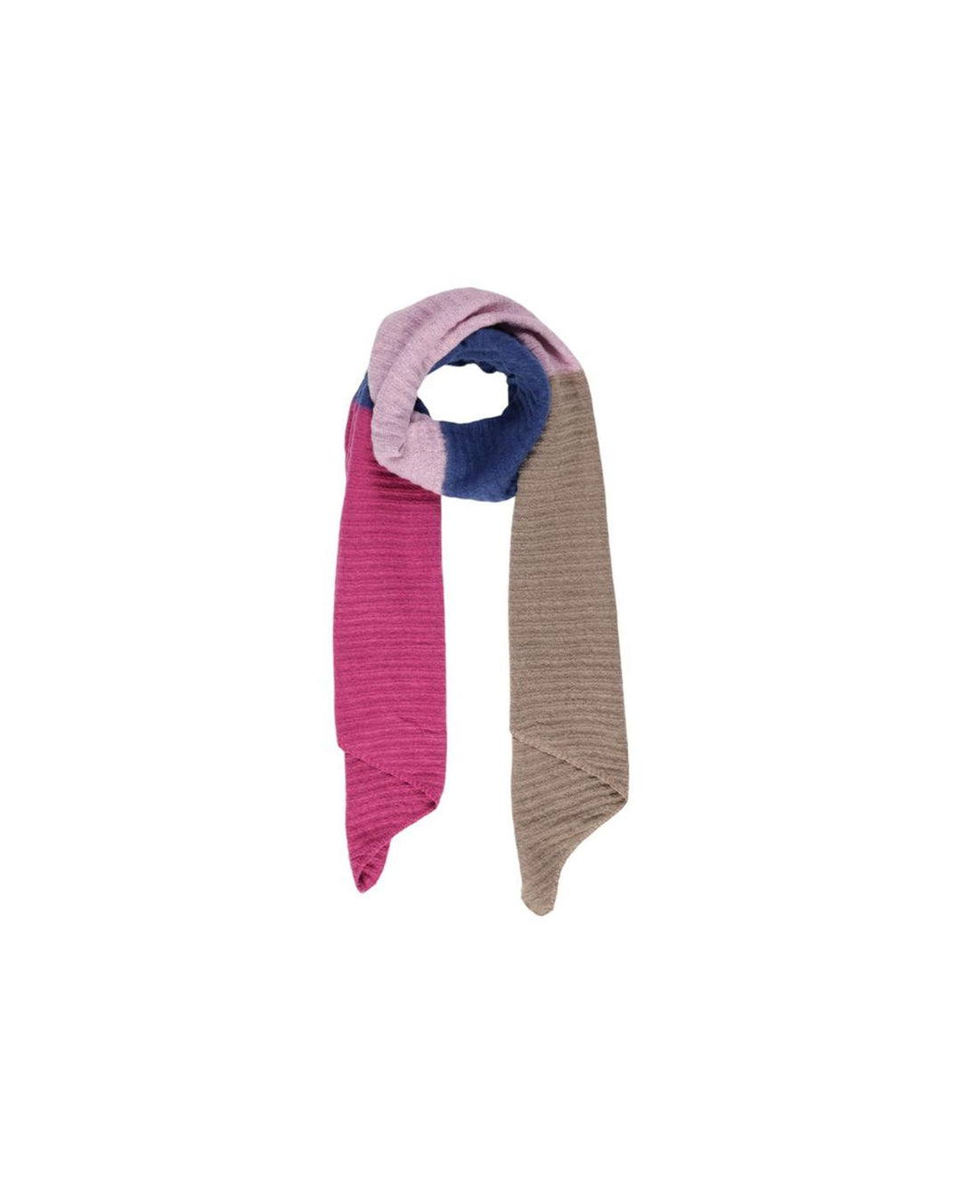 Pieces Women's Blue Recycled Polyester Scarf - One Size