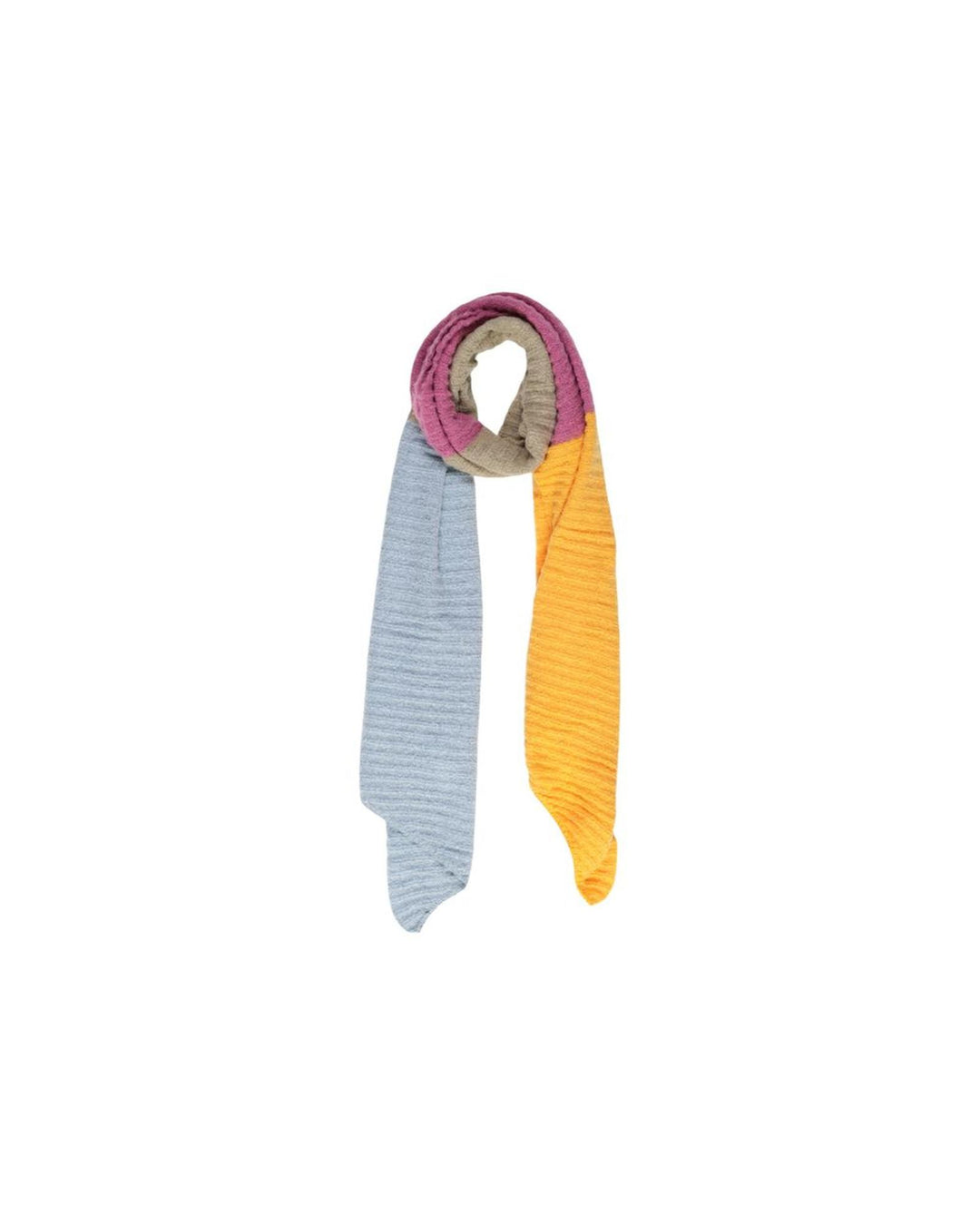 Pieces Women's Yellow Recycled Polyester Scarf - One Size