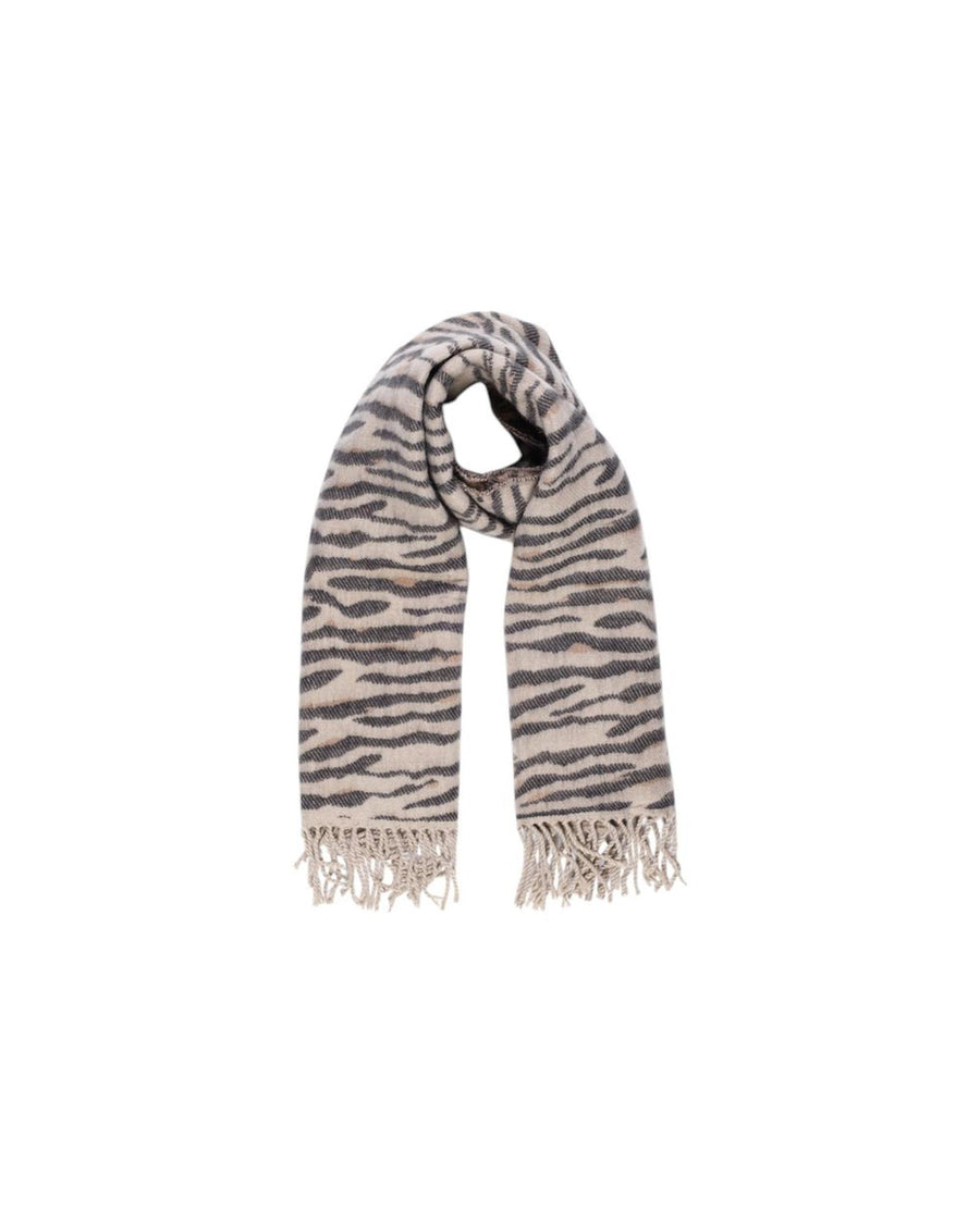 Pieces Women's Beige Acrylic Scarf - One Size