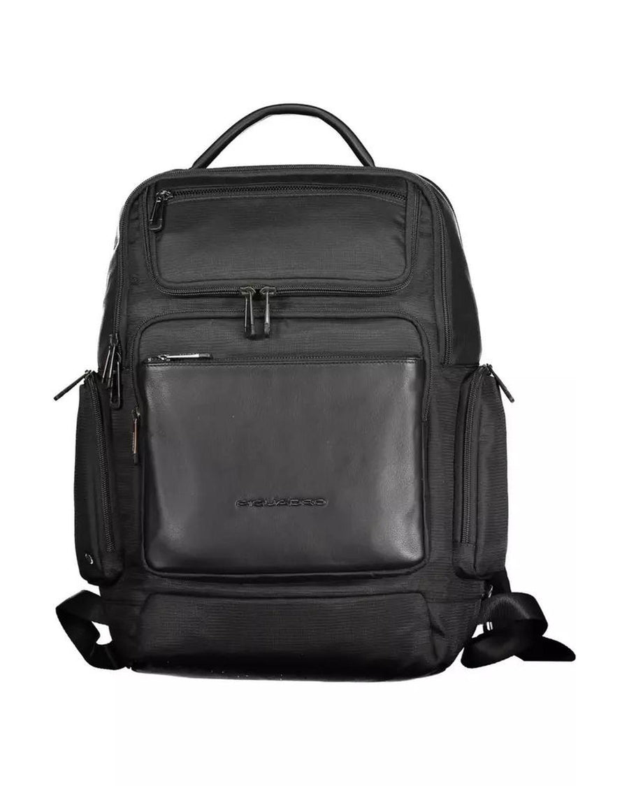 Piquadro Men's Black RPET Backpack - One Size