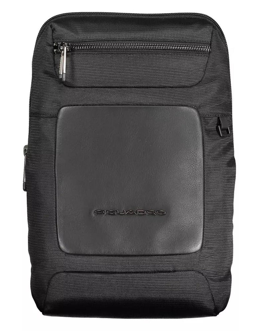 Piquadro Men's Black RPET Shoulder Bag - One Size
