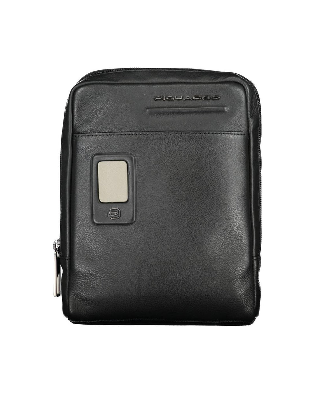 Piquadro Men's Black Leather Shoulder Bag - One Size